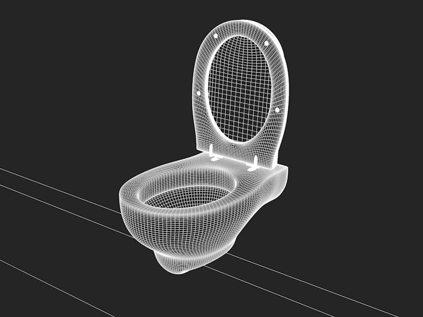 3d model ideal standard arc toilet