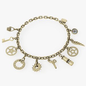 Steampunk Bracelet A 3D