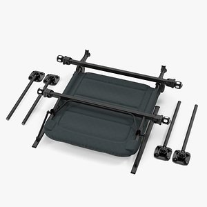 Angler Aluminum Chair Folded Green 3D