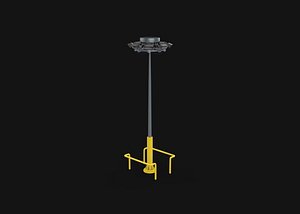 high mast lighting tower 3D model 3D model