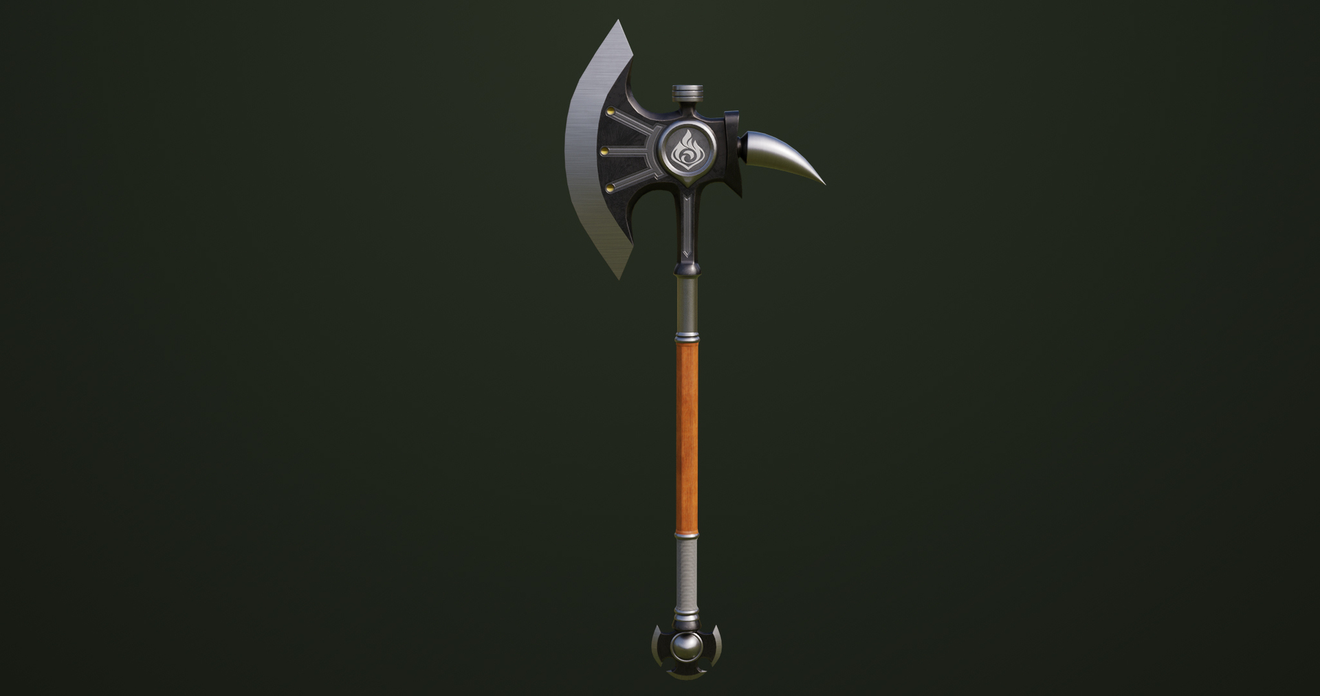 3D Model Battle Axe11 All PBR Unity UE Textures Included - TurboSquid ...