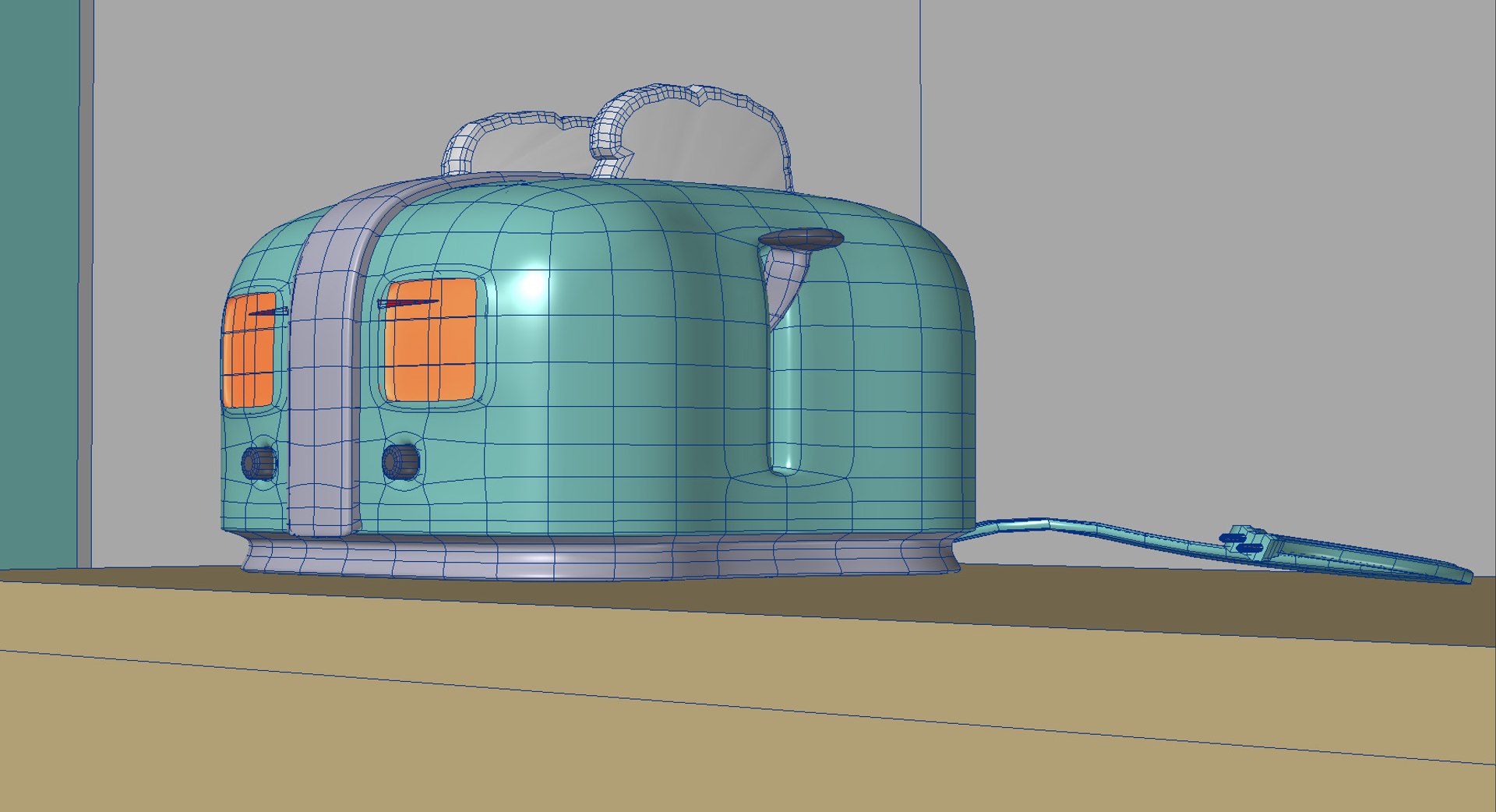 3d Obj Slice Toaster