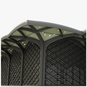 Haramain Railway Station Building in Medina 3D model