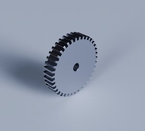 3D 3D Spur Gear Module 1 Z38