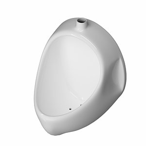 3D urinal bathroom model