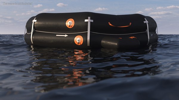 modelo 3d Balsa salvavidas inflable flotante - TurboSquid 2315020