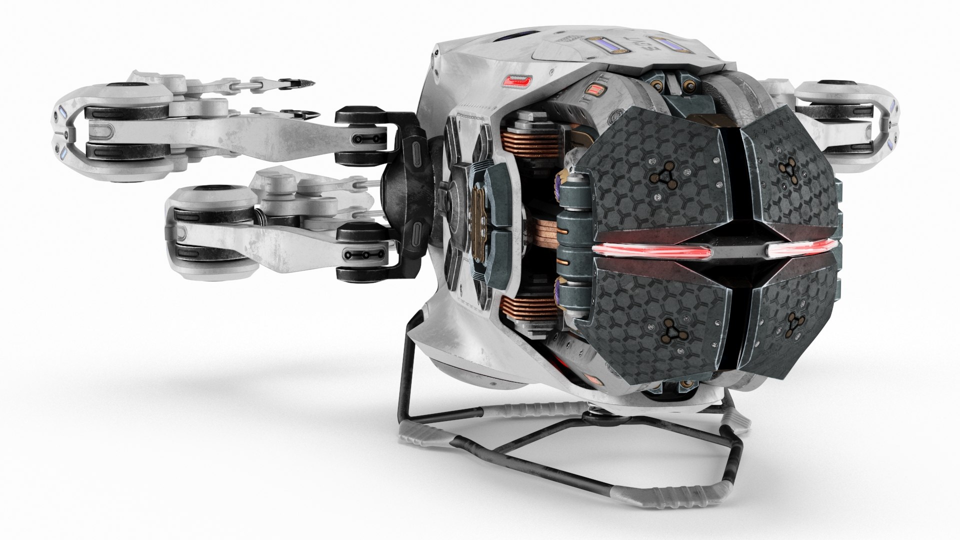 Sci Fi Space Loader Rigged For Maya Model - TurboSquid 2391482