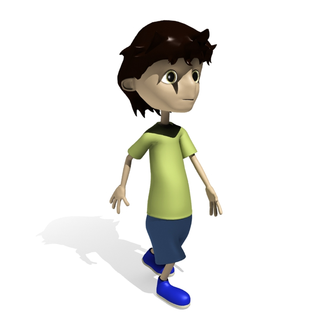 Max Rigged Comic Boy Character