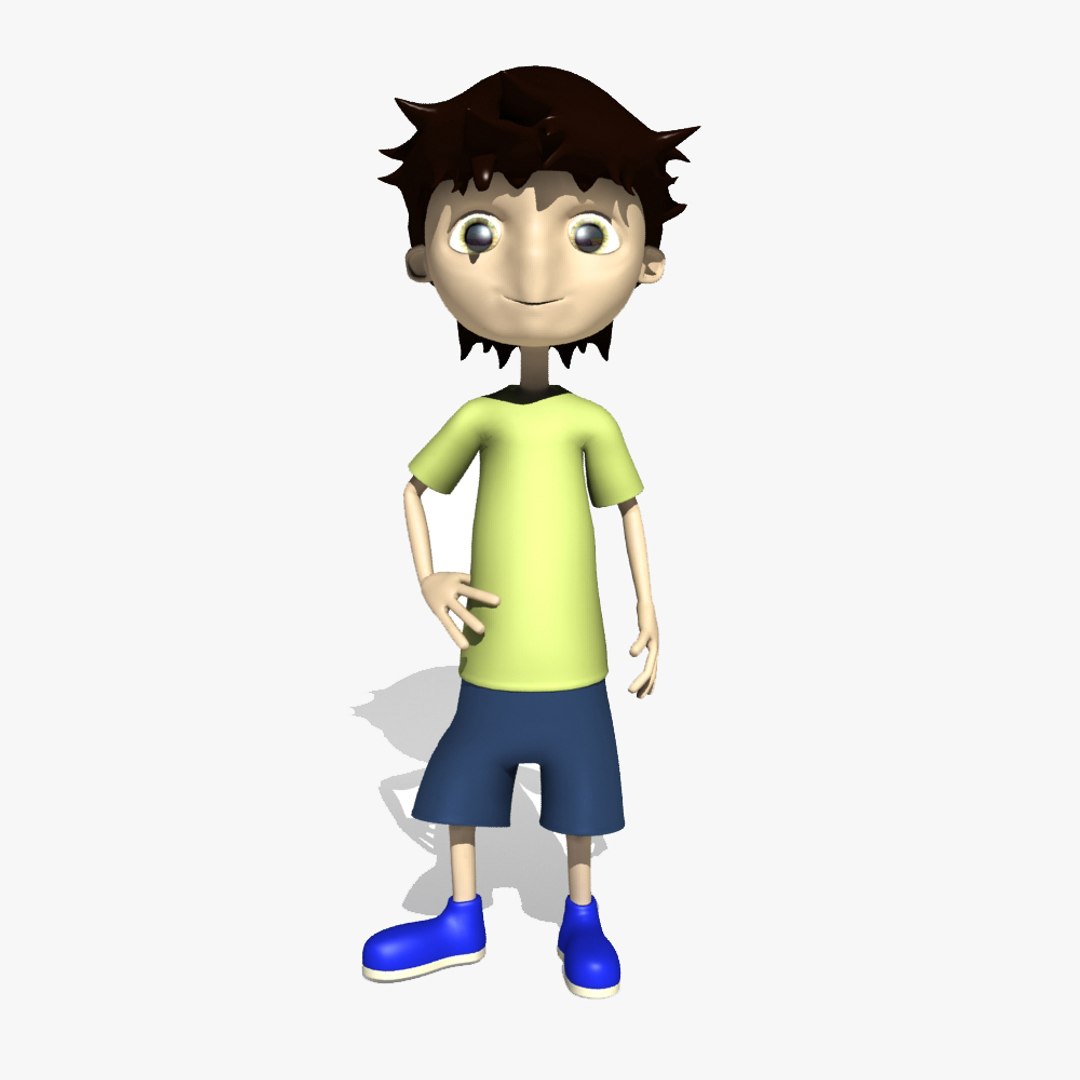 Max Rigged Comic Boy Character