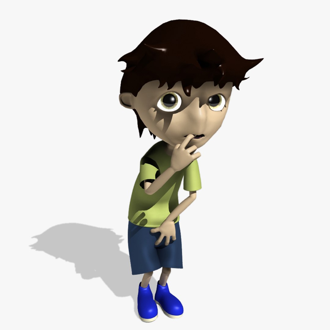Max Rigged Comic Boy Character