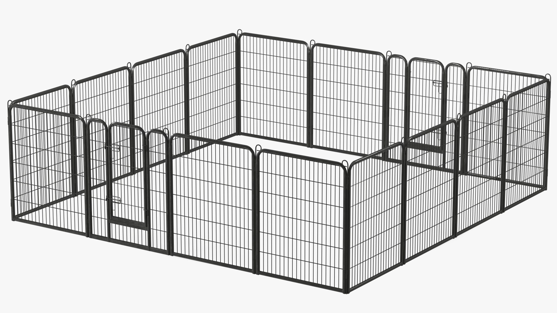 Square Playpen for Dogs 3D model preview