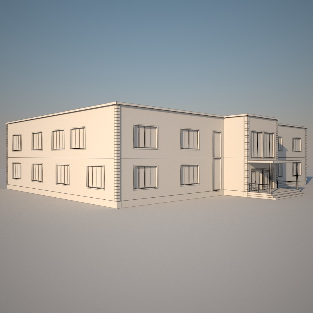 Library Building 3D Model - TurboSquid 1486651