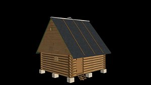 Russian sauna 3D model