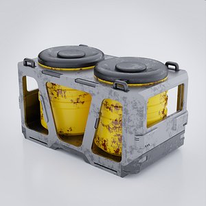3D model Sci Fi Crates in Frame