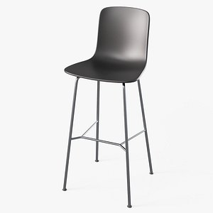 3D Hal High Stool Black - Modern PBR Stool model