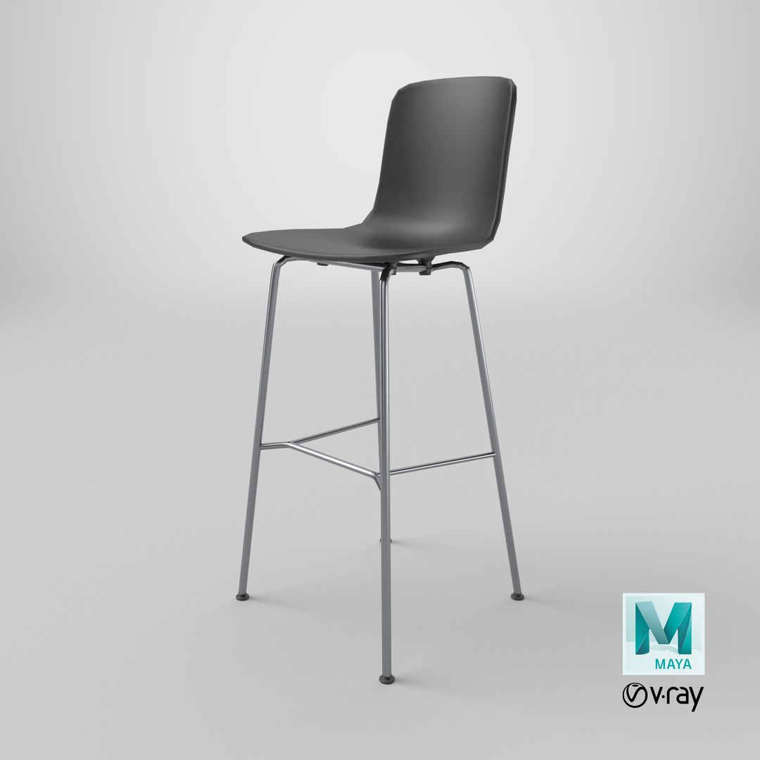 3D Hal High Stool Black - Modern PBR Stool model https://p.turbosquid.com/ts-thumb/r7/Ygo9mn/qq/stemcell_maya_vray_render/png/1765508907/1920x1080/fit_q87/fae03024e07de51b9b174fa8ec14b362b1f6934f/stemcell_maya_vray_render.jpg