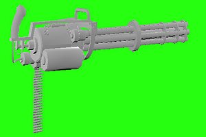 gatling gun 3D model