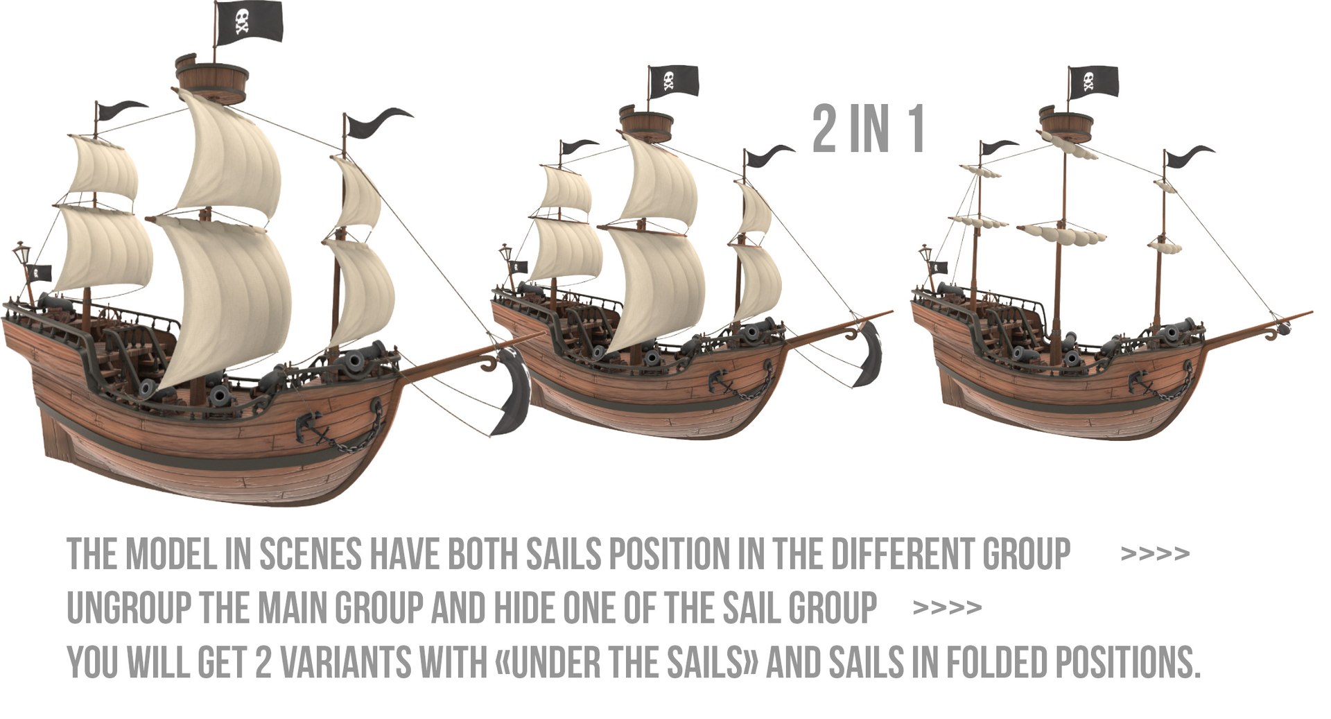 3D cartoon galleon model https://p.turbosquid.com/ts-thumb/r7/aBx37E/671KZOv7/2in1/jpg/1537027111/1920x1080/fit_q87/0a383e3248806692d11f9fc2510399d3fb2c5cf6/2in1.jpg
