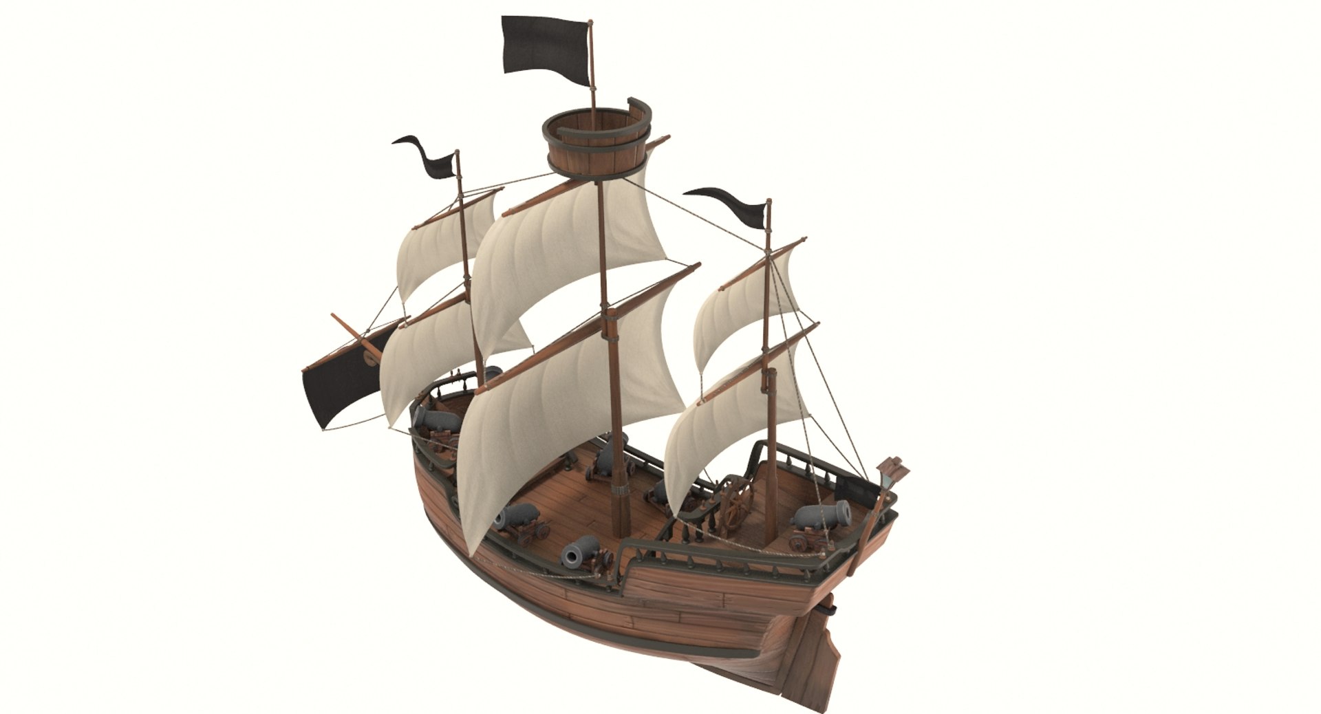 3D cartoon galleon model https://p.turbosquid.com/ts-thumb/r7/aBx37E/DhnmdlCm/w06/jpg/1537026188/1920x1080/fit_q87/bb48f763e4b2f67d01802fb950404771f9c5b66f/w06.jpg