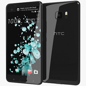 3d realistic htc u ultra model