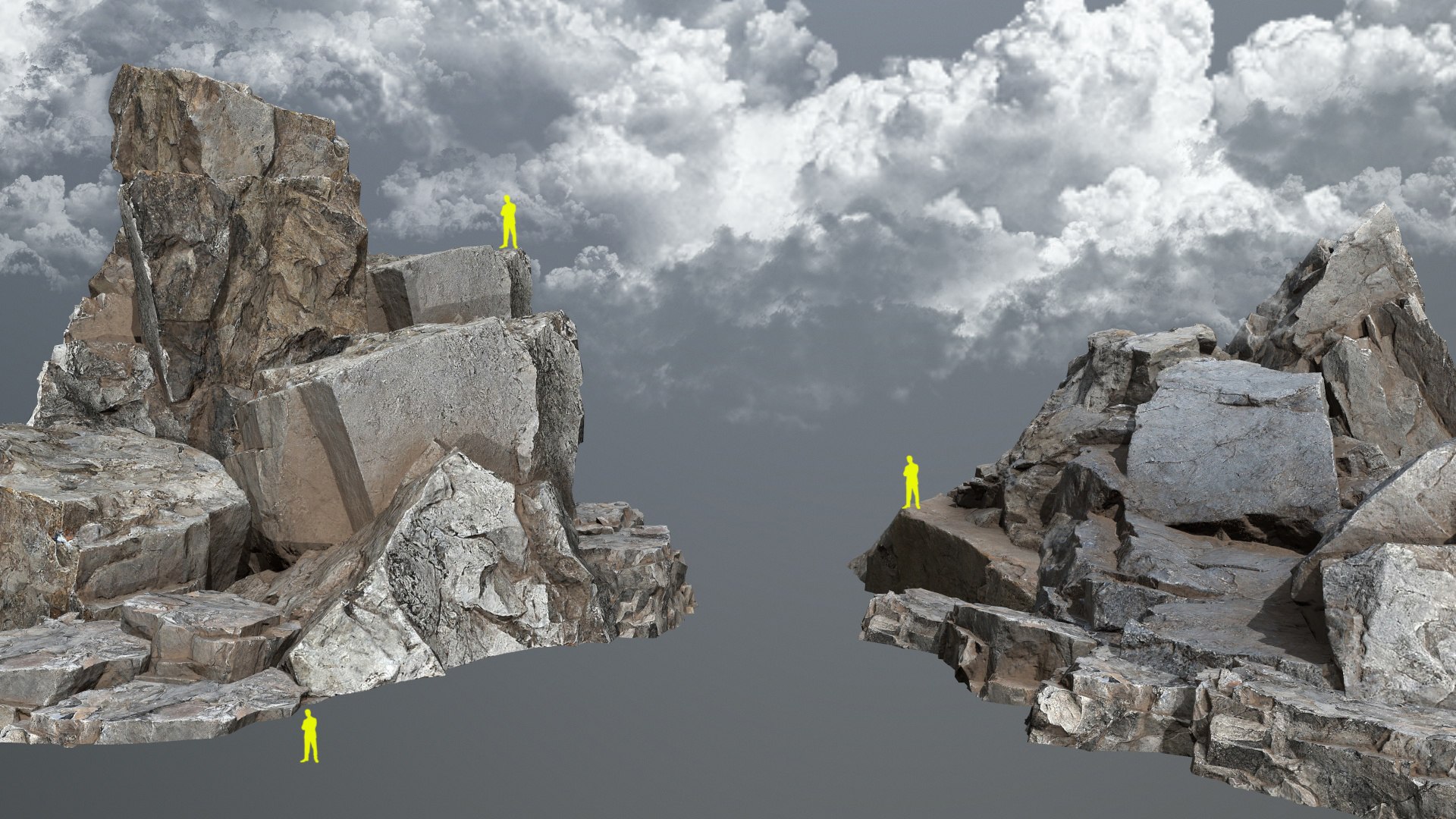 3D Cliff Rocks - TurboSquid 2388313