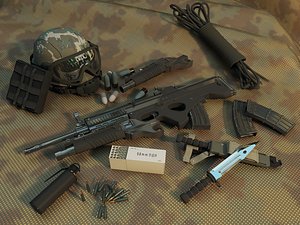 Military Tactical Rifle Gear Collection Pack