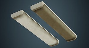 fluorescent bulb 2b 3D