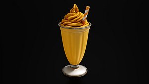Food Smoothies - Milkshakes Tropical Smoothie 3D model