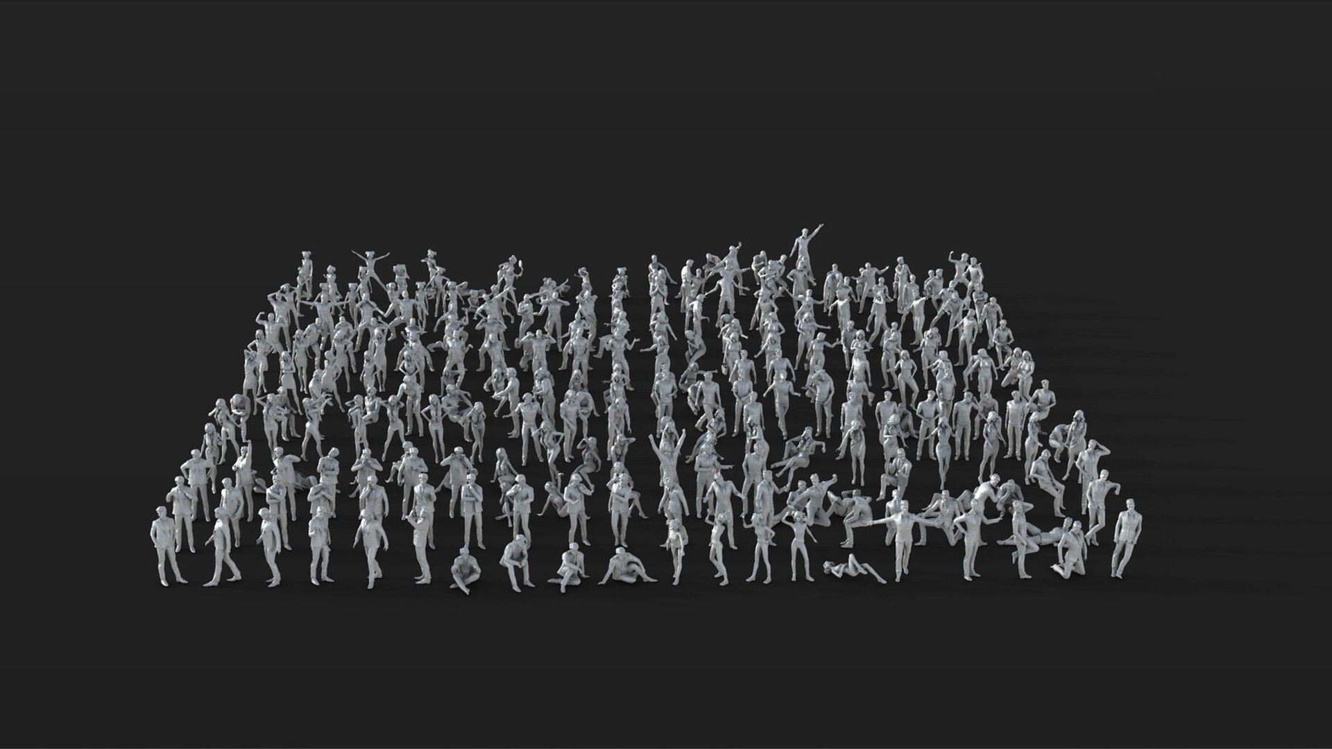 Crowd Set-03 264 3D Model - TurboSquid 2124964