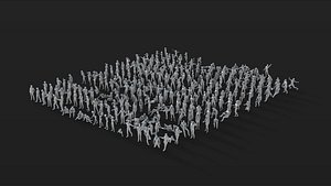 Crowd Set-03 264 3D model