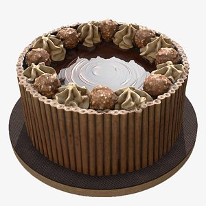 Ferrero Rocher  Cigarillo Cake 3D model