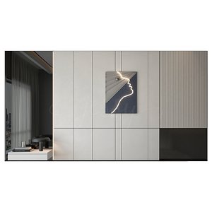 wall panel 4 3D