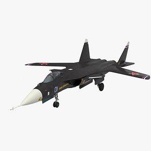 su-47 berkut jet fighter 3D