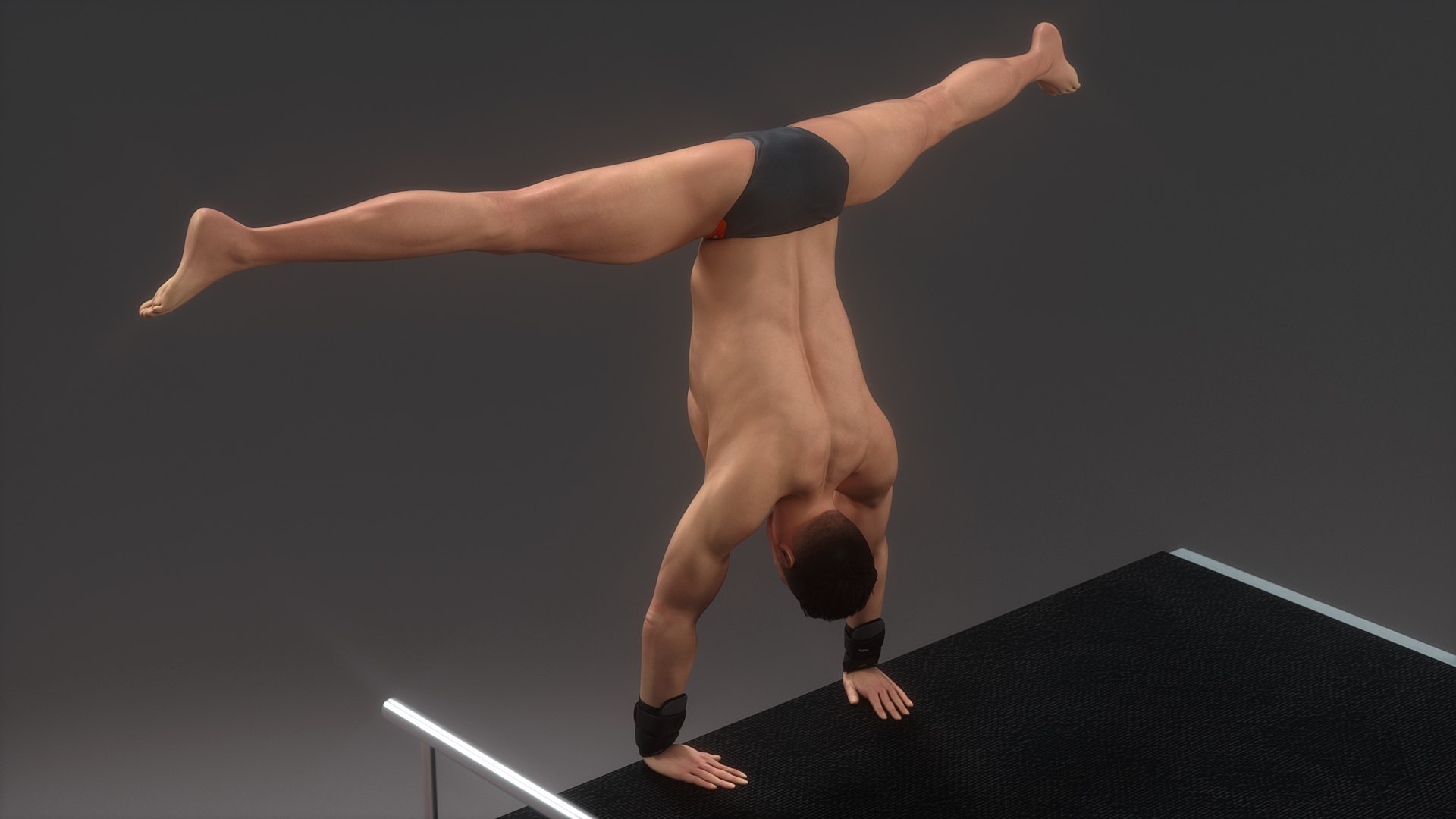 3D Male Diver Platform Animated HQ - TurboSquid 2215750