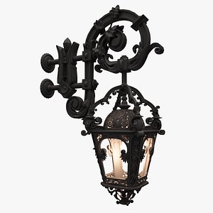 old lamppost street 3d model