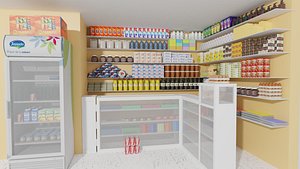 Small Grocery Store 3D model