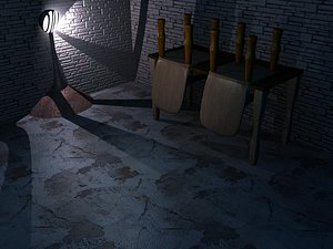 free dark lab 3d model