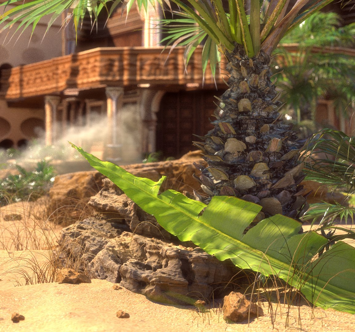 3D Model Oasis Mosque - TurboSquid 2378366