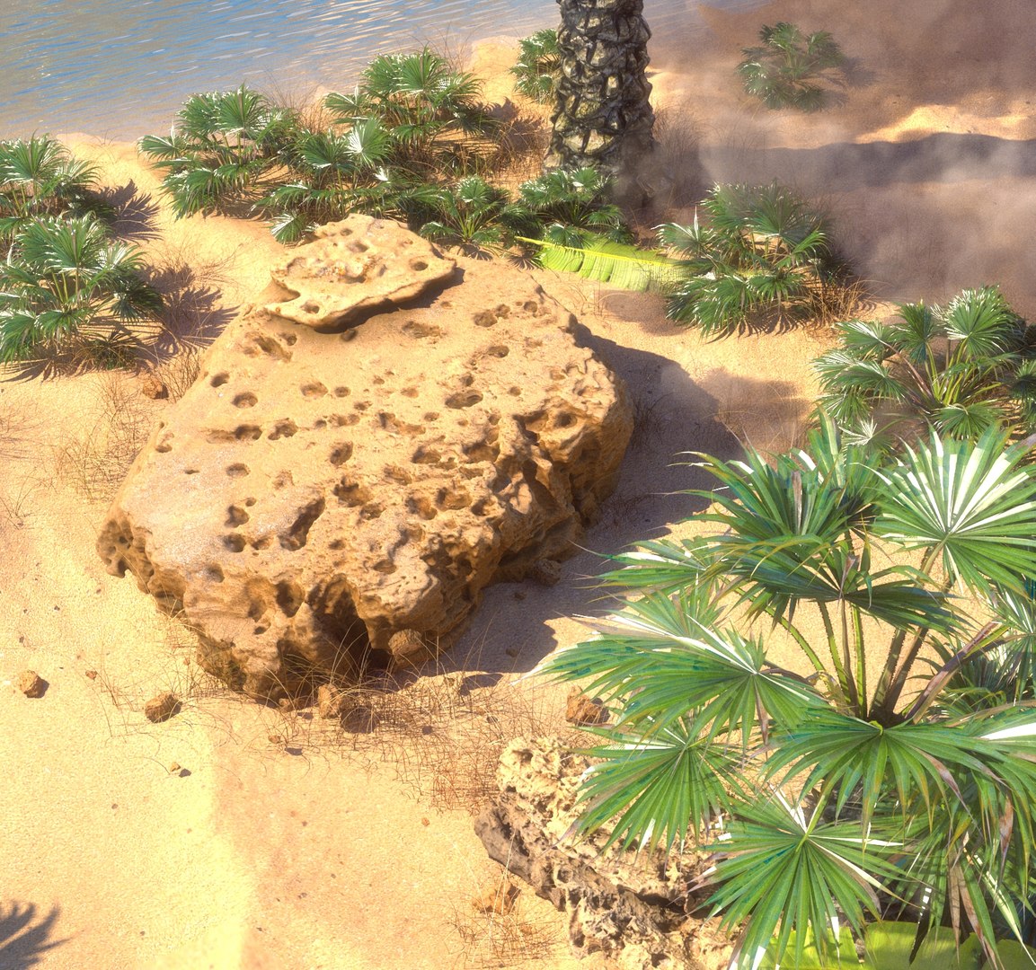 3D Model Oasis Mosque - TurboSquid 2378366