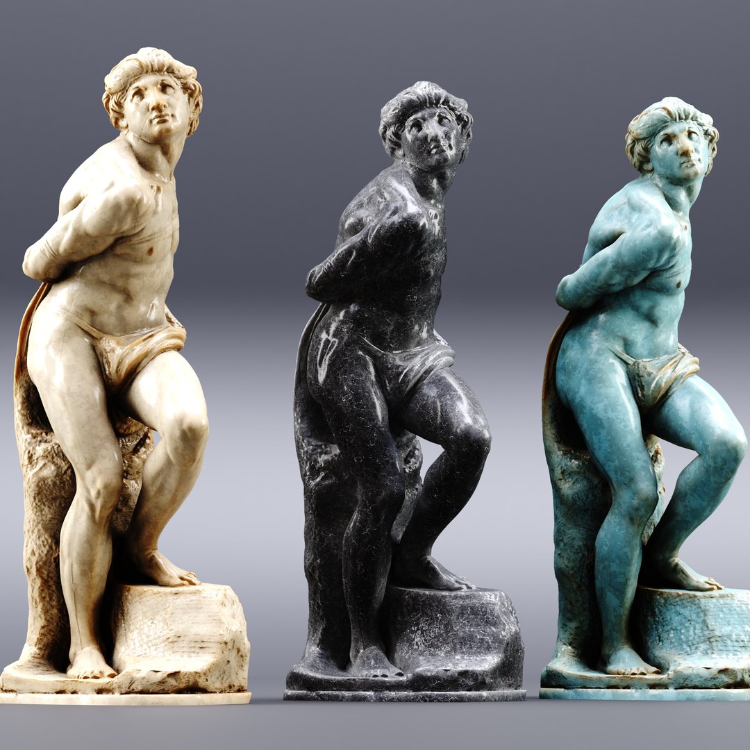 3D The Rebellious Slave Sculpture - TurboSquid 2256996