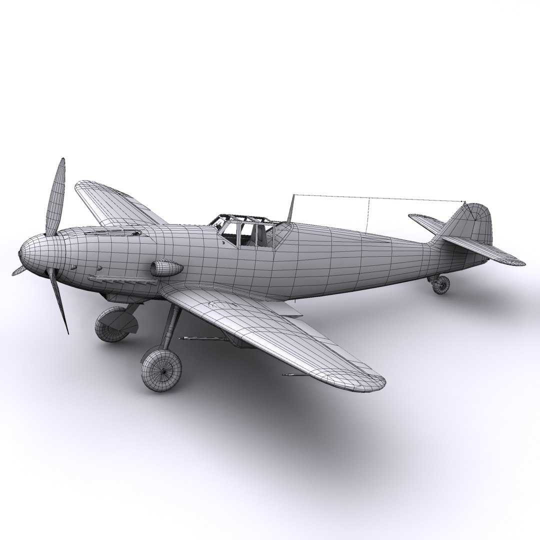 3d Model Gustav Bf-109s 364 1943