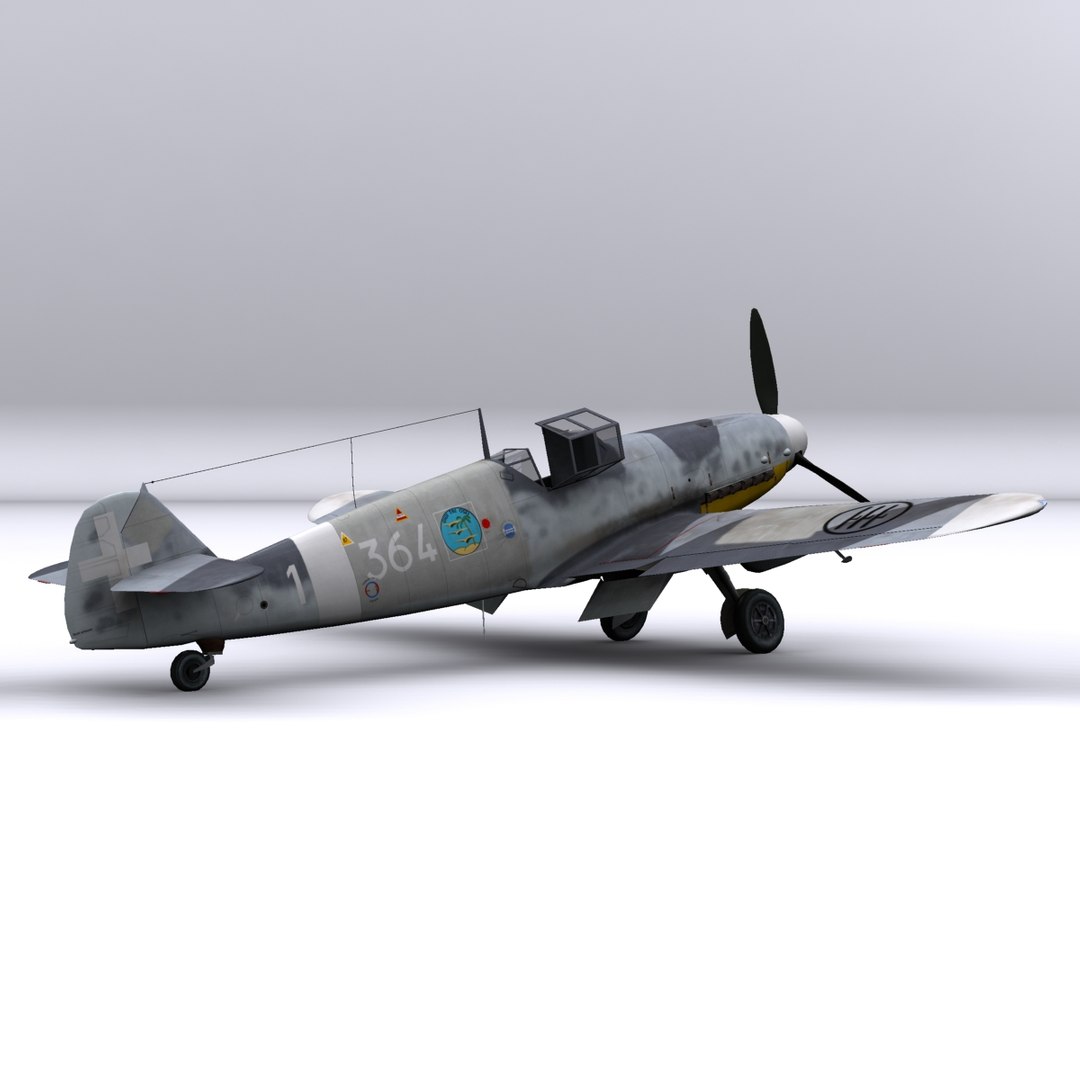 3d Model Gustav Bf-109s 364 1943