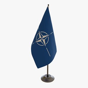 Table Flag NATO 3D model