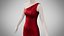Dress 19 Crimson Velvet With Design