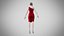 Dress 19 Crimson Velvet With Design