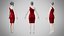 Dress 19 Crimson Velvet With Design