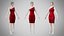 Dress 19 Crimson Velvet With Design