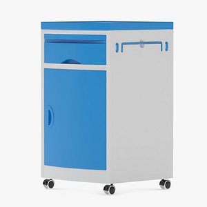 3D model Medical ABS Medical Bedside Cabinet