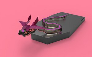 A snake of the kind of glass imitators