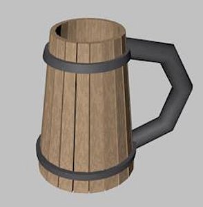 tankard xml dae 3d model